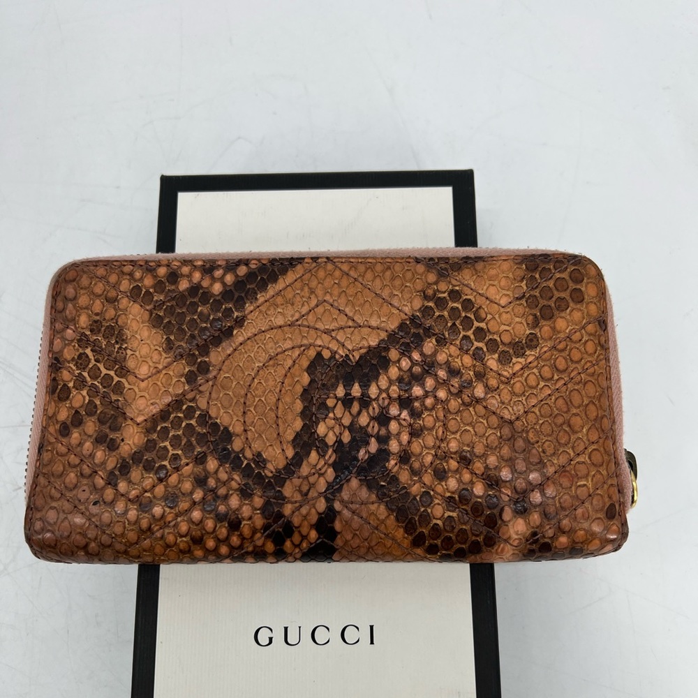 Gucci Marmont Python Wallet - image 5